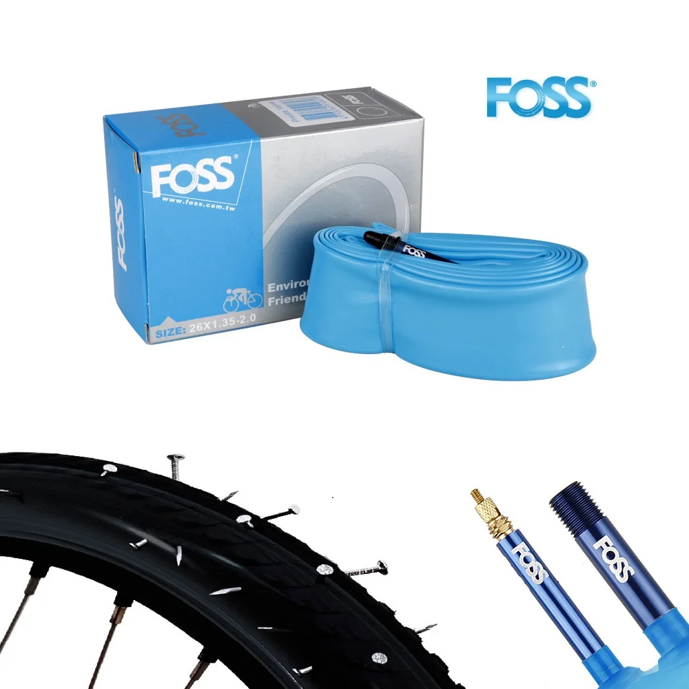 FOSS Bicycle Inner Tube 16/18/20/451/24/26/27.5/700C/29 Inch MTB Road Bike Tire Schrader Presta TPR Rubber Tube Bike Part Taiwan