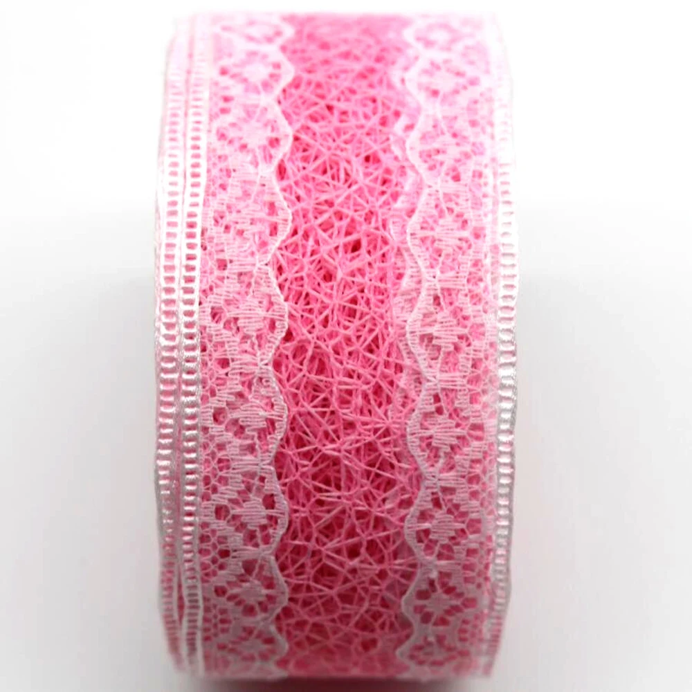 20 Yards 38MM Lace Ribbon DIY Handmade Material Headdress Bows Christmas Wedding Decoration Home Decoration Clothing Material