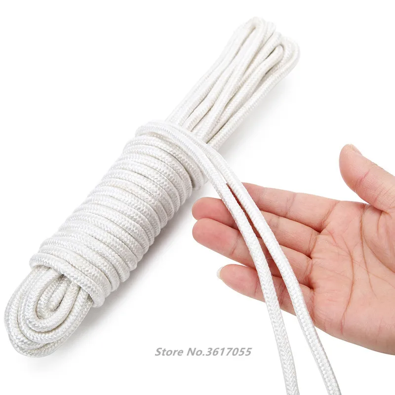 10m white 7mm Parachute Cord Lanyard Rope DIY Umbrella Rope Camping Survival Equipment Emergency Climbing Load bearing 550kg