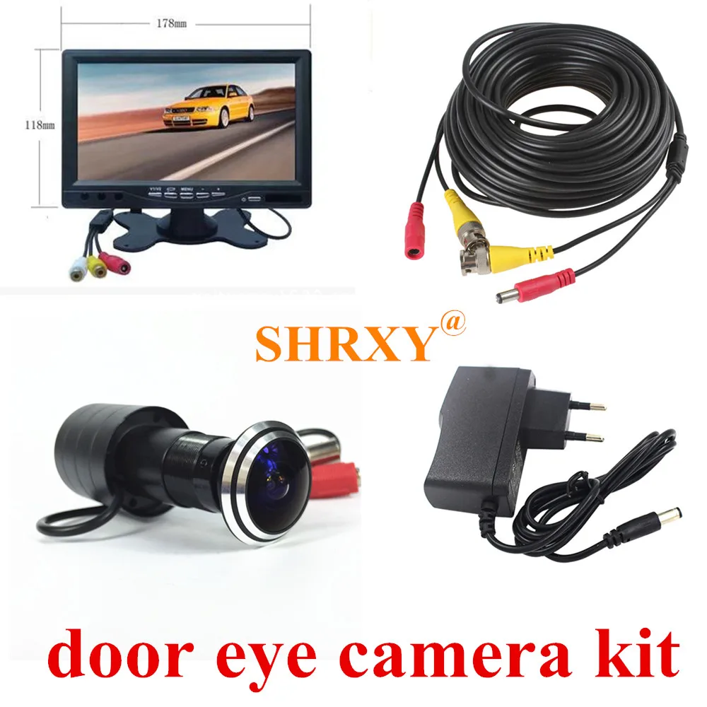 170 Degree Wide Angle Door Eye Camera 700TVL Bullet Mini CCTV Camera with 7\