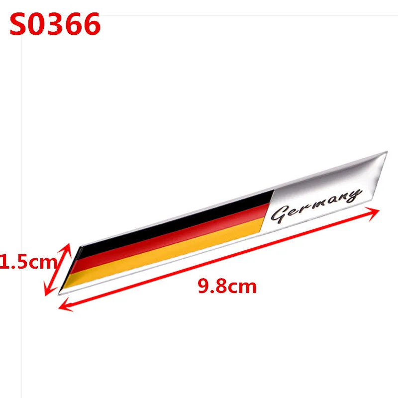 3D Aluminum Germany Sticker German Flag Emblem Decal for Audi BMW Perodua Toyota Honda Nissan Ford Mazda Mercedes Car styling view 6