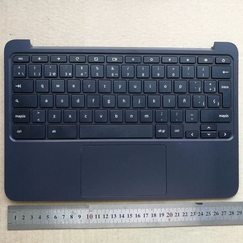 

US/UK/SP/CA layout New laptop keyboard with touchpad palmrest for HP Chromebook 11 G5 EE TPN-Q151