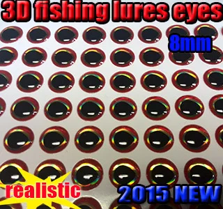 2023new  3d holographic fish eyes more color size:8mm golden orbit  quantity:500pcs/lot Specializing in the production