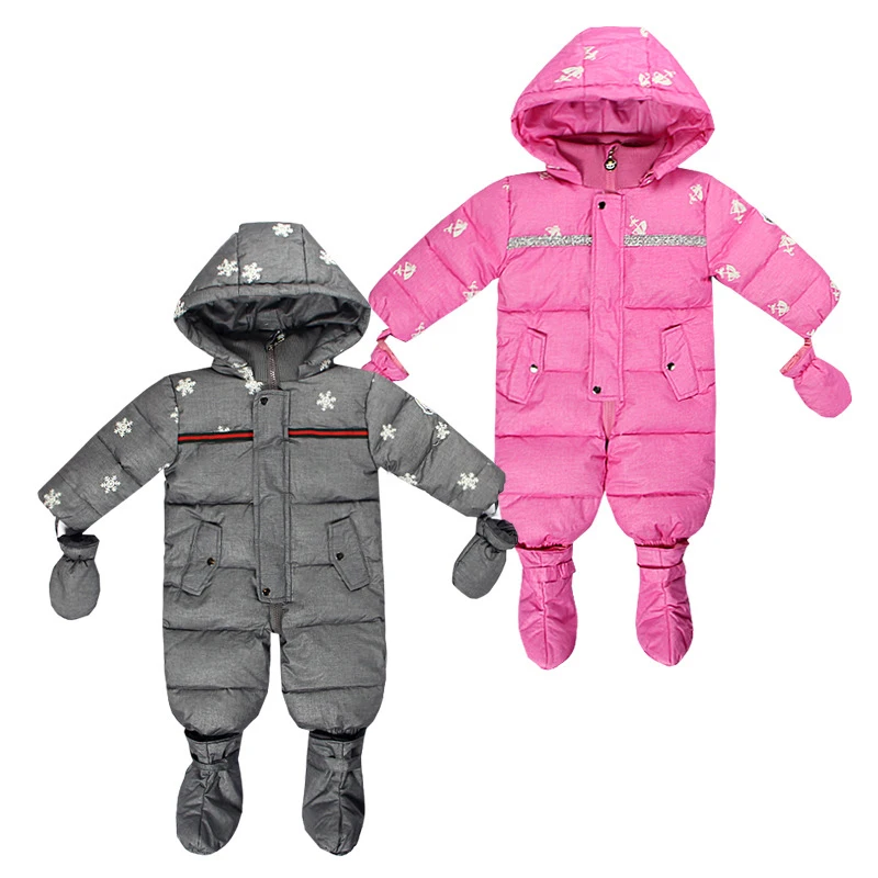 

Baby Winter Rompers Duck Down Jumpsuit Kids Clothing Baby Clothes Snow Wear Boy Girl Snowsuit Thin Warm Coveralls Newborn Parkas