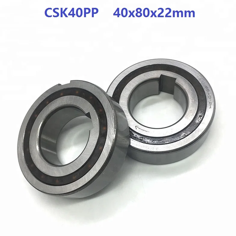 

4pcs CSK40PP 40mm One Way Clutch Bearing With dual keyway 40x80x22 mm Sprag Freewheel Backstop Bearing 40*80*22mm