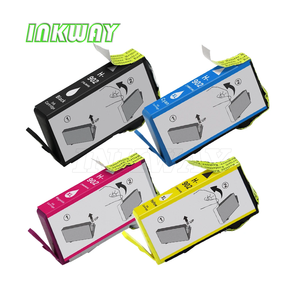 

INK WAY for HP902 902XL Ink Cartridges ,1 Set for HP OfficeJet 6968 6978 6970 6975 6951 6954 Printer