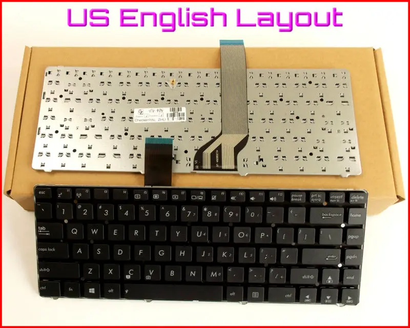 New Keyboard US English Version for ASUS K45A K45E K45V K45VD K45VJ K45VM K45VS K45D K45DE K45DR Laptop No Frame