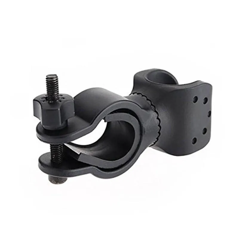 Bicycle Front Light Bracket Flashlight Holder Cycling Bike Light Torch Clip Mount 360 Degree Rotation With Antiskid Rubber