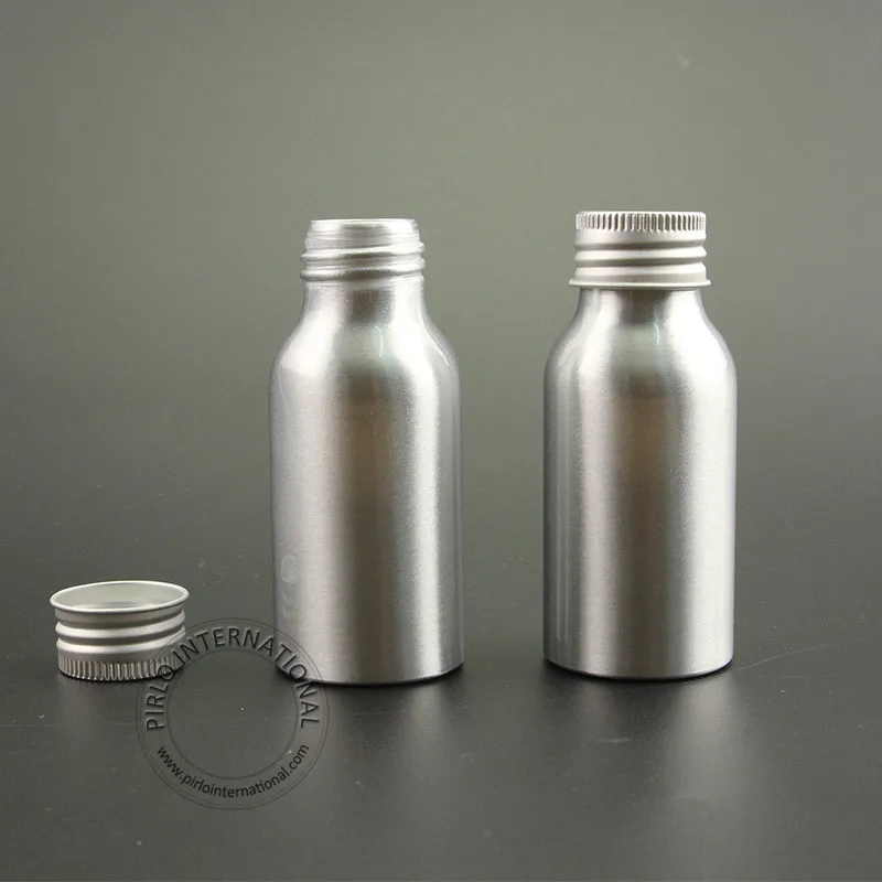 Wholesale Excellent 50ml Empty Aluminum Bottles 50cc Metal Makeup Containers Cosmetic Toner Packaging Portable Travel