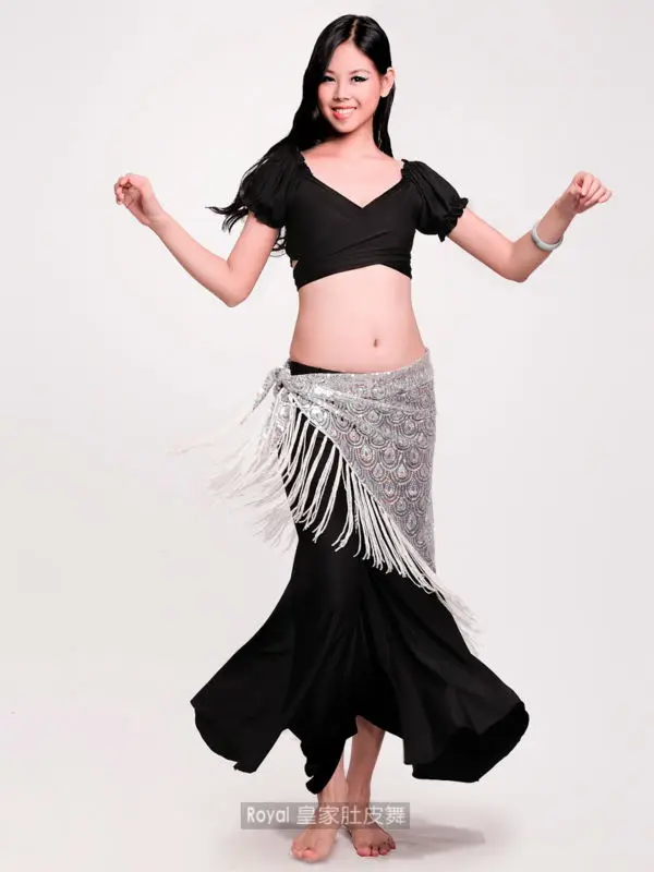 Fringe belly dance hip scarf peacock Belly dance costume for Women embroidery sequins belly dancing Hip Scarves sexy dance belt