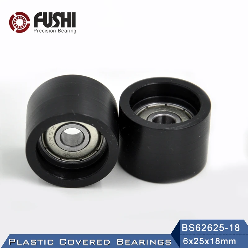 

626 ZZ Ball Bearing Covered With POM Plastic 6*25*18 mm ( 2 PCS ) Plastic Pulley Bearings 626 Z 2Z