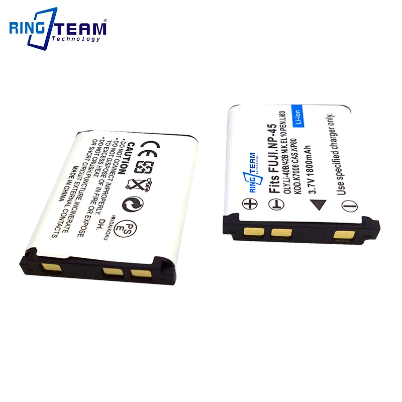 Camera Battery NP-80 NP-82 for Casio Exilim Zoom EX-G1 H5 S5 S6 S7 Z1 Z2 Z33 Z35 Z115 Z200 Z270 Z280 Z550 Z800 Fuji NP-45 NP45
