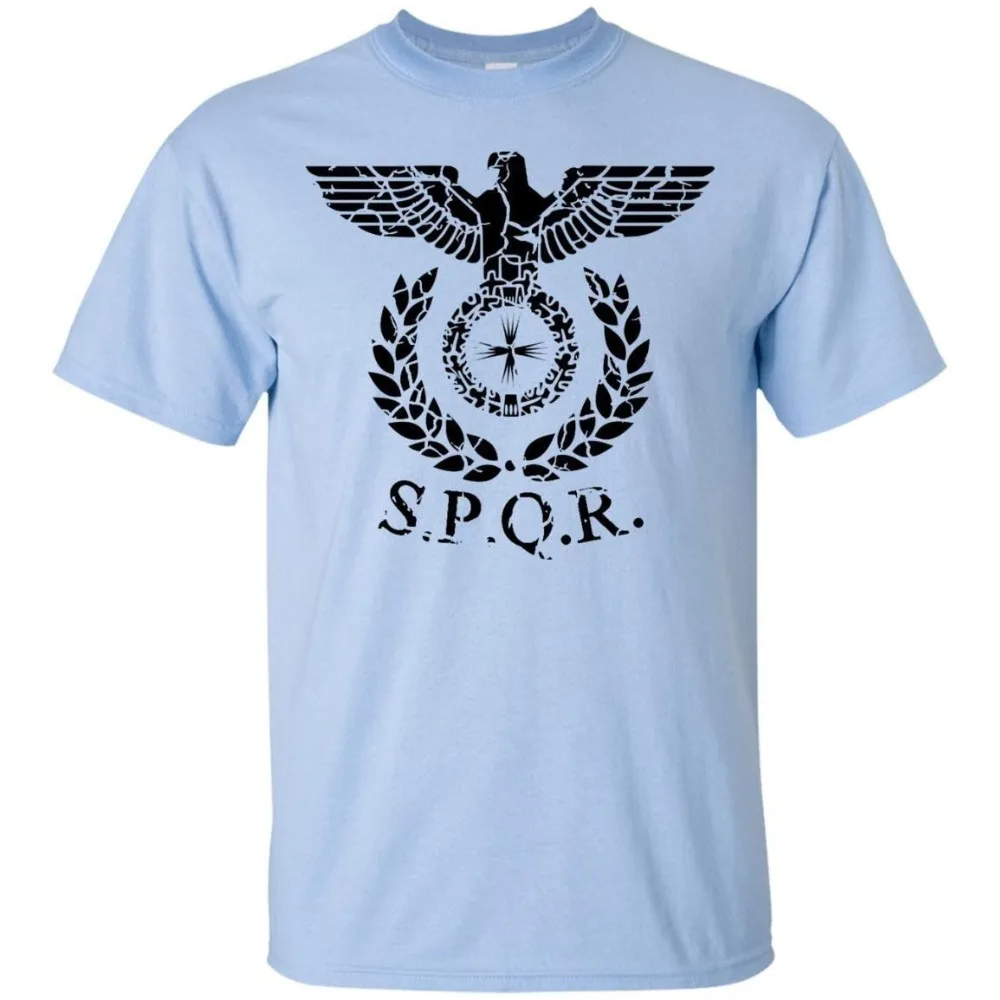 Roman Eagle Spqr Distressed Empire Rome Standard Banner Legion Army 2019 Casual Printing Harajuku Rick Tee Customize T-Shirts