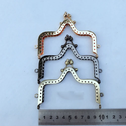 DIY special shape triangle top women mini size coin bag metal frame purse clasp DIY bag accessories 5pcs/lot