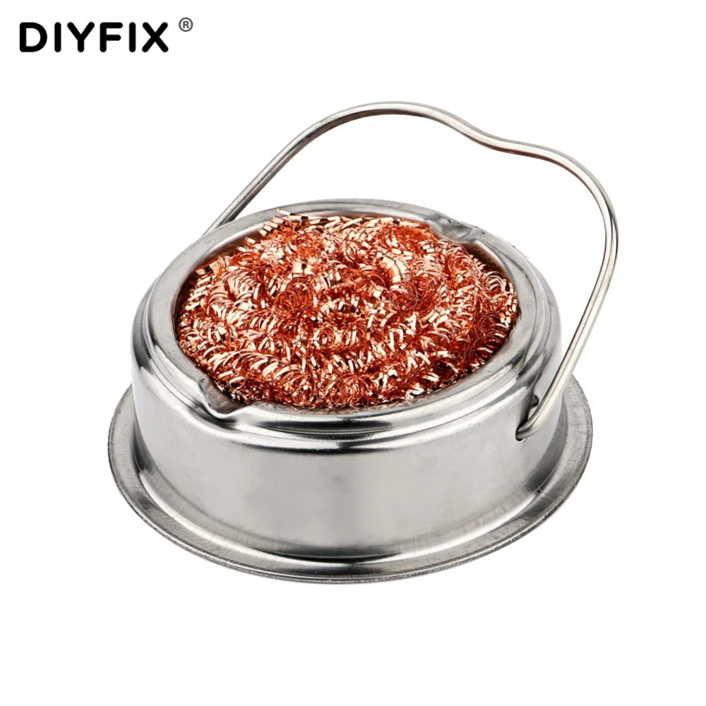 Набор инструментов DIYFIX для сварки, пайки, паяльника, наконечников, очистки, стальной, латунный провод, щетка с подставкой, набор инструментов для ремонта BGA