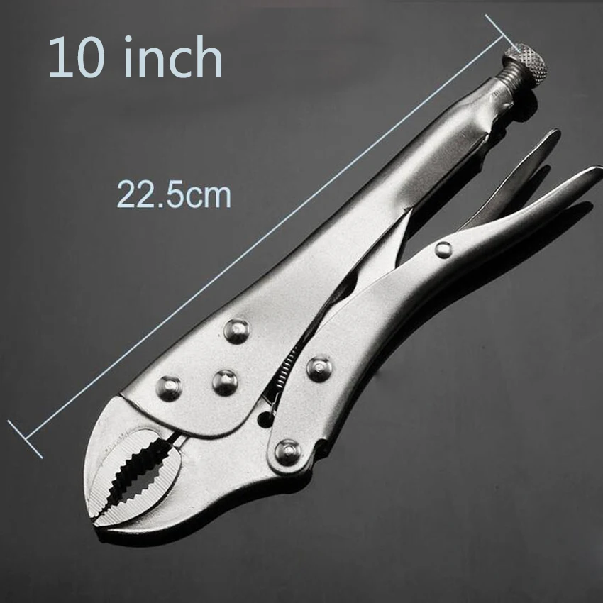 5/7/10 Inch Vigorously Flat Pliers Hand Tools with Smooth Handle and Round Clamp Mouth Fast Fixing Clamp