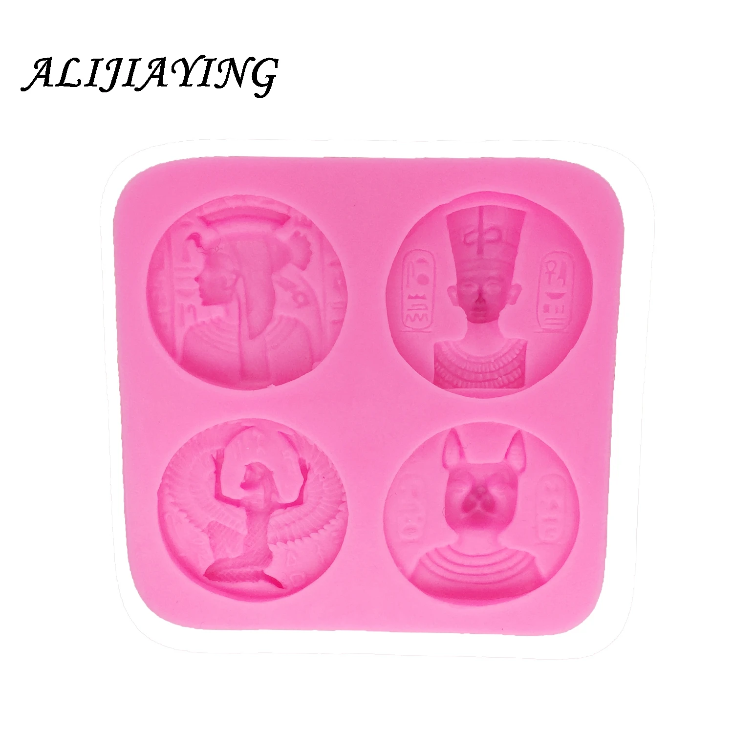 Egyptian Pharaoh Vintage Coin Silicone Fondant Mold Cake tool Decorating molds for cupcakes Safe-resin clay chocolate D1316