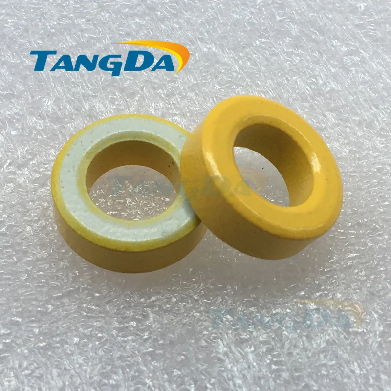 Tangda T94 26 Iron Power Cores magnetite T94-26 24*14.2*8 mm yellow white Ferrite Toroid Core iron power core with coating A.