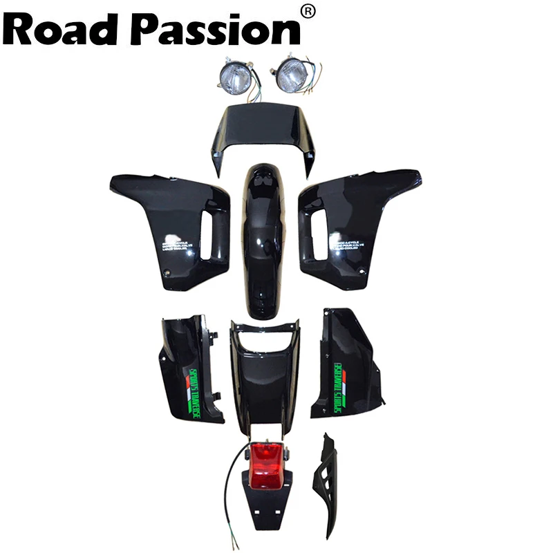 Road Passion ABS plastikowa owiewka zestaw do nadwozia zestaw do Honda NX250 AX-1 AX1 AX 1 sport Traverse niebieski i czarny nowość