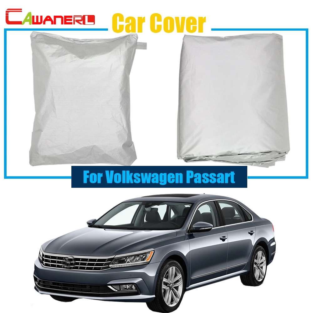 

Cawanerl Full Car Cover Outdoor Anti UV Sun Shade Snow Rain Resistant Cover For Volkswagen Passart