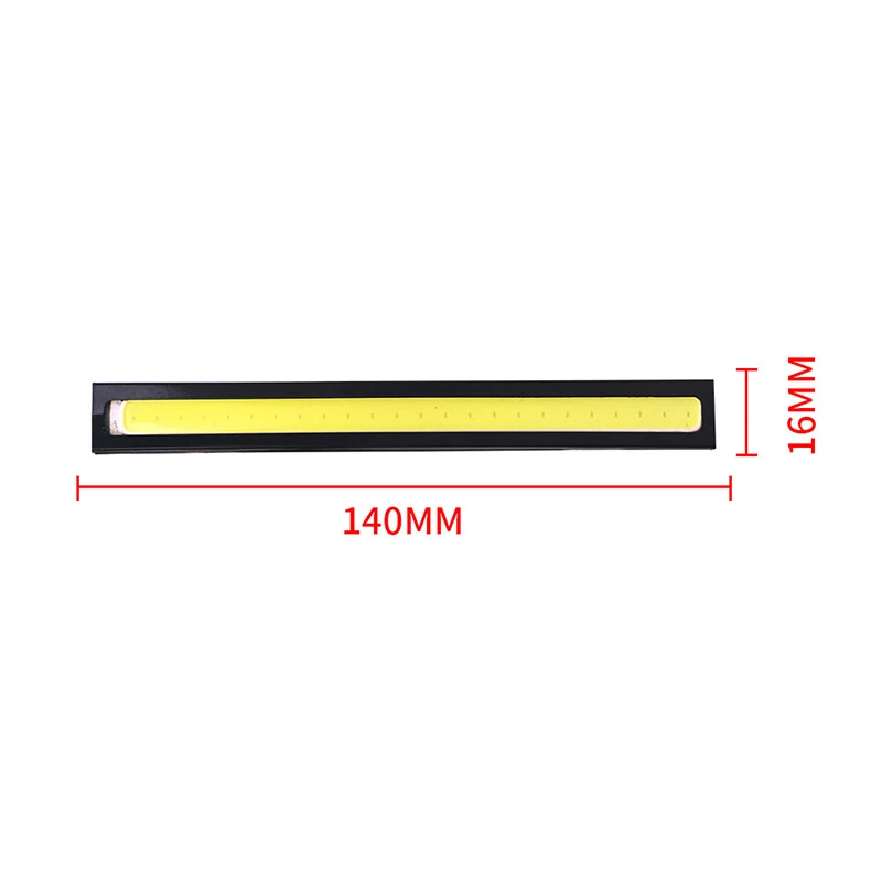 1x 14cm Waterproof Ultra-thin Car COB LED Strip Car Daytime Running Light LED DIY DRL Car Fog Lights Day Running Light Strip