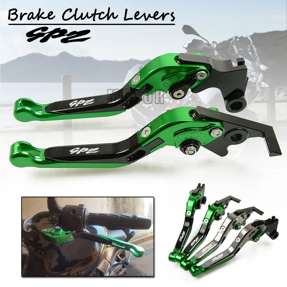 For Kawasaki GPZ500S EX500R NINJA 1990-2009 2008 CNC Motorcycle Adjustable Folding Extendable Brake Clutch Levers GPZ EX 500 S R