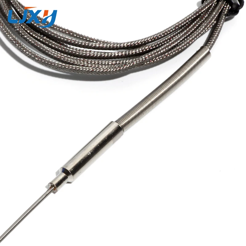 LJXH K-Type Thermocouple 3mm x 50mm/100mm/150mm/200mm Probe Temperature Sensors 1m/2m/3m/4m/5m Thermocouple