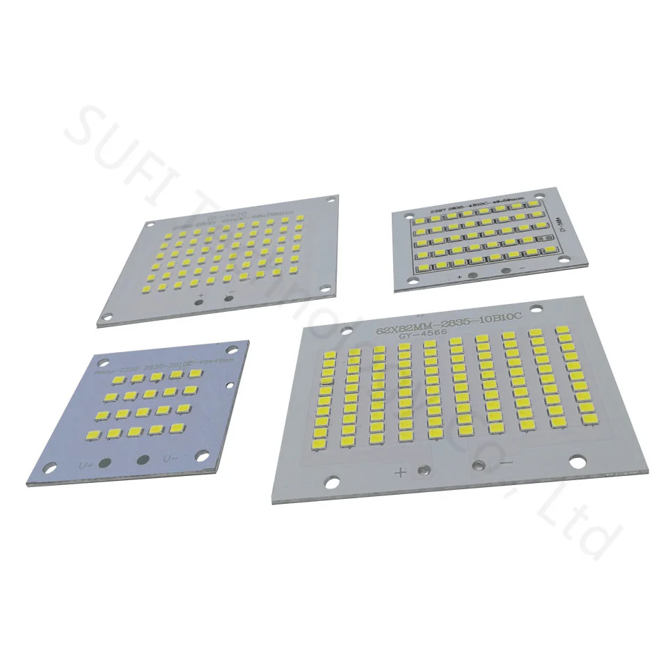 1 adet tam güç LED projektör PCB 10W 20W 30W 50W 100W 150W SMD2835 LED PCB pano lamba alüminyum levha led projektör için
