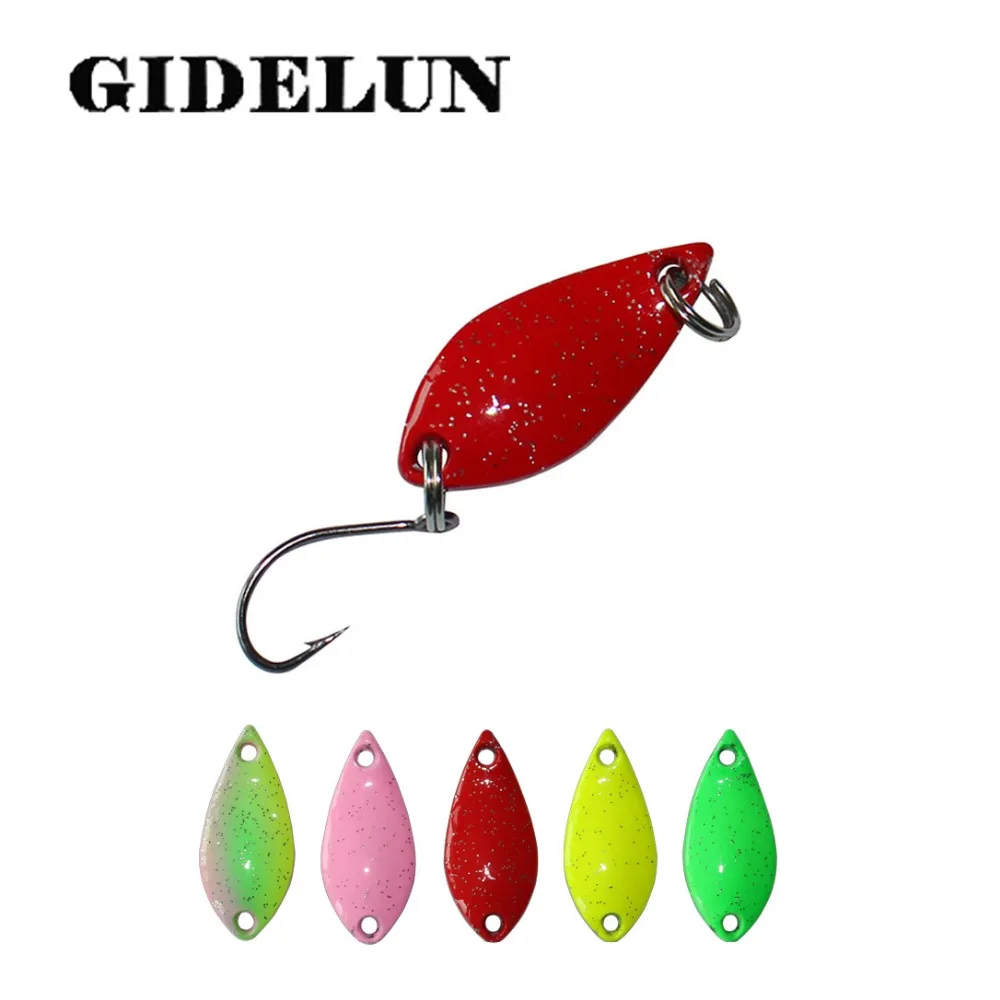 

2.9cm 5g trout spoon fishing lure 100pcs/lot single hook swimbait pesca fishing tackle free shipping