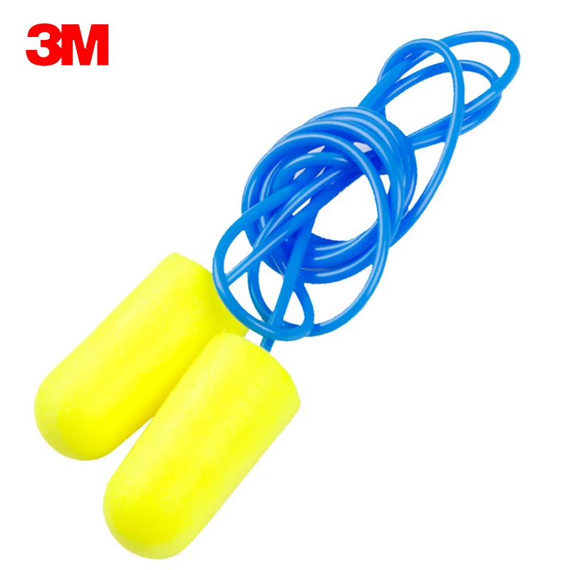 10pairs Authentic 3M 311-1250 PU Foam Soft corded Ear Plugs Anti-noise sleeping Reduction Norope Earplugs Protective earmuffs