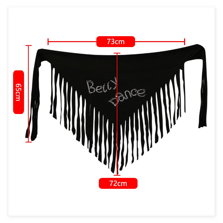 Women Belly dance Fringe Rhinestone Hip scarf Bellydancing Modal Belts