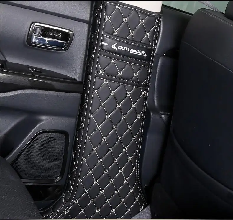 Central armrest box kick-proof pad, seat back kick-proof protective pad For Mitsubishi Outlander 2013-2019 Car-covers