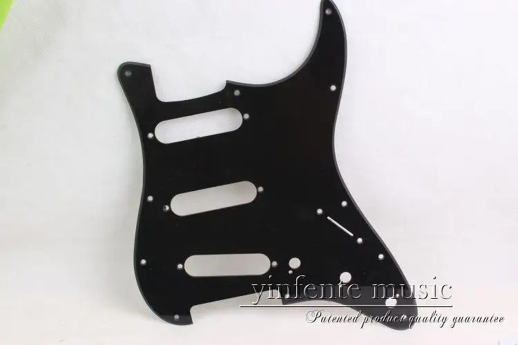 New  black    color  Electric Guitar Pickguard     SSS S trat Guitar parts #1826 color