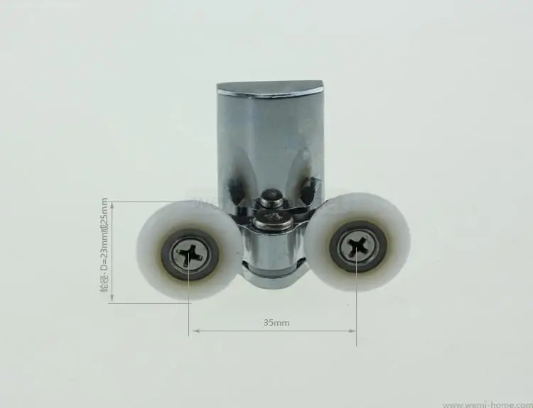 Old  shower cabin pulley Shower Sliding Door Pulleys 25mm or 23mm Pulleys Runner Roller 4pcs bottom roller