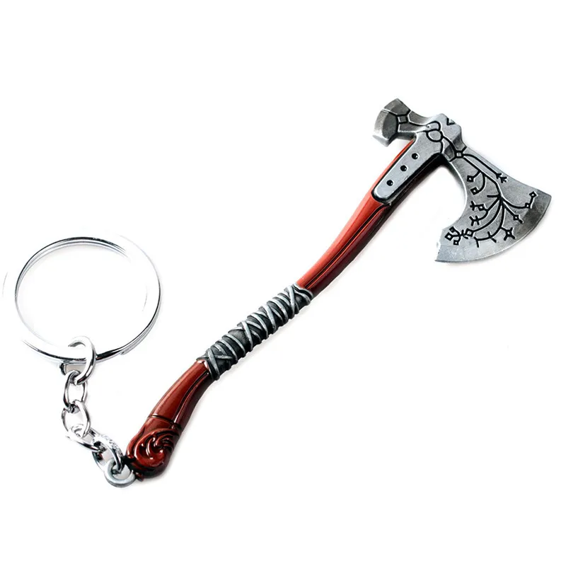 Game God of War 4 Leviathan Key Chain alloy Keyrings Shield Ice Axe Charm Pendant llaveros Car Keychain Fans Souvenir trinket