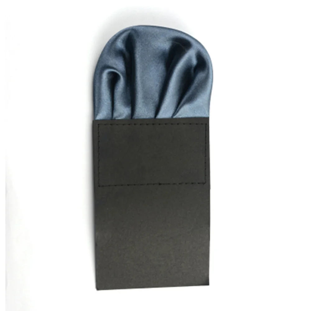 Men Solid Plain Satin Pre Folded Pocket Square Wedding Party Hanky Handkerchief BWTYY0507