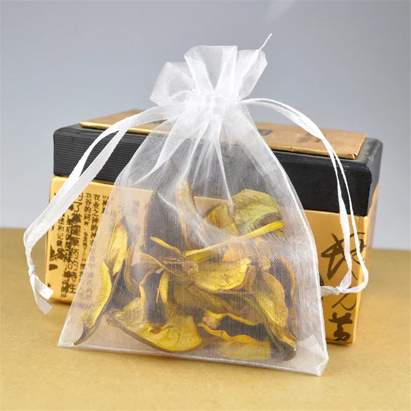 

Wholesale 100pcs/lot 20x30cm White Organza Bag Big Boutique Gift Jewelry Packaging Bags Party Wedding Favors Drawstring Gift Bag