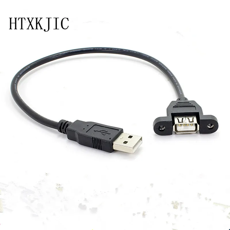10 قطعة USB ذكر إلى Famale كابل تمديدات كابلات USB لوحة أم للكمبيوتر لوحة جبل USB الباب الخلفي كابل مع مسامير 30 سنتيمتر