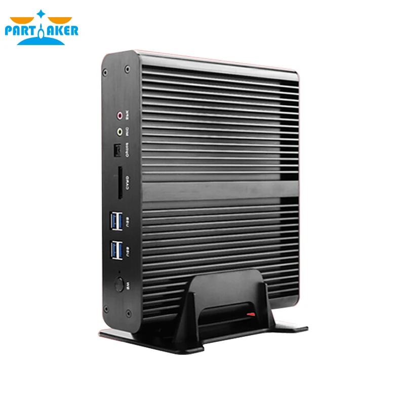 Partaker-B2 Mini PC Fanless, Windows Linux, Intel Core i7 4500u i7 5550u, Barebone Max, 16 GB de RAM, SSD 512 GB, HDD 1TB, WiFi, HDMI