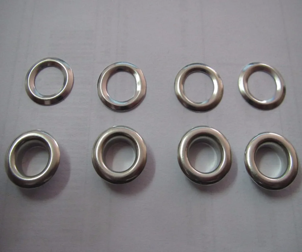 

Free shiping 8mm brass eyelets for apparel eyelets plating silver color whosale price 1000set