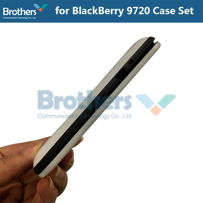 Full Set For BlackBerry 9720 Back Cover Battery Door Housing+Front Frame + Keyboard For BlackBerry 9720 Black White