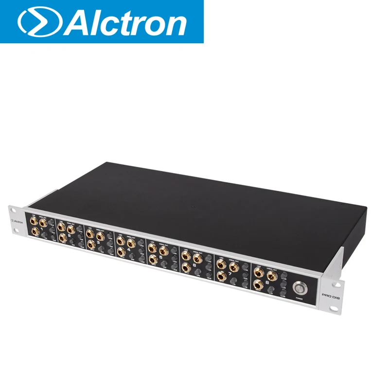 

8-канальный блок DI Alctron PRO DI8, используемый в инструментах высокого импеданса, 8-канальный realize нескольких устройств.
