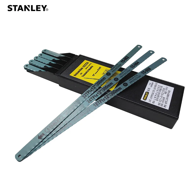 Stanley 1pcs multifunction sharpness 18T 24T 32T high speed steel hacksaw blade 12\