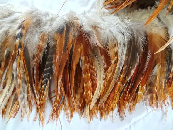 

500pcs/lot 4-6inches 10-15cm Nature Chicken Saddle Hackle Craft/Millinery Feathers,natural feathers