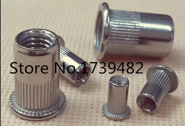 

Bulk Pack100 of M4 M5 M6 M8 Metric Threaded Stainless Steel Rivet Nut Rivnut Insert Nutsert