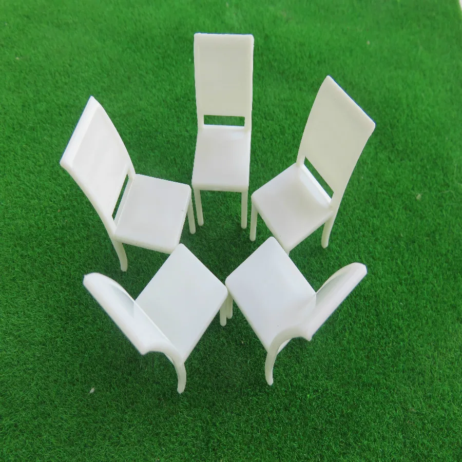 

10pcs/lot 1:25 G Scale Model Building Dinning Chairs For Miniature Furniture Decoration