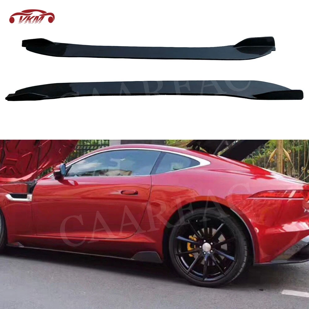 

Carbon Fiber Door Protector Chin Kit Guard Side Skirts Aprons for Jaguar F Type 2 Door 2015 - 2019 2PCS/Set Car styling