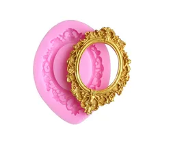 Retro Photo Frame Shape Fondant Cake Silicone Mold DIY Pastry Chocolate Mould Cake Decoration Candy Biscuits Molds Baking Tools