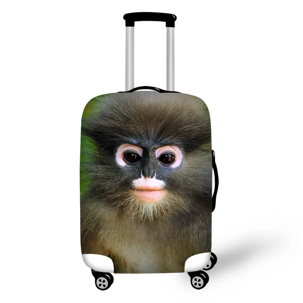 Animal Monkey Print Travel Accessories Suitcase Protective Covers 18-32 Inch Elastic Luggage Dust Cover Case Stretchable