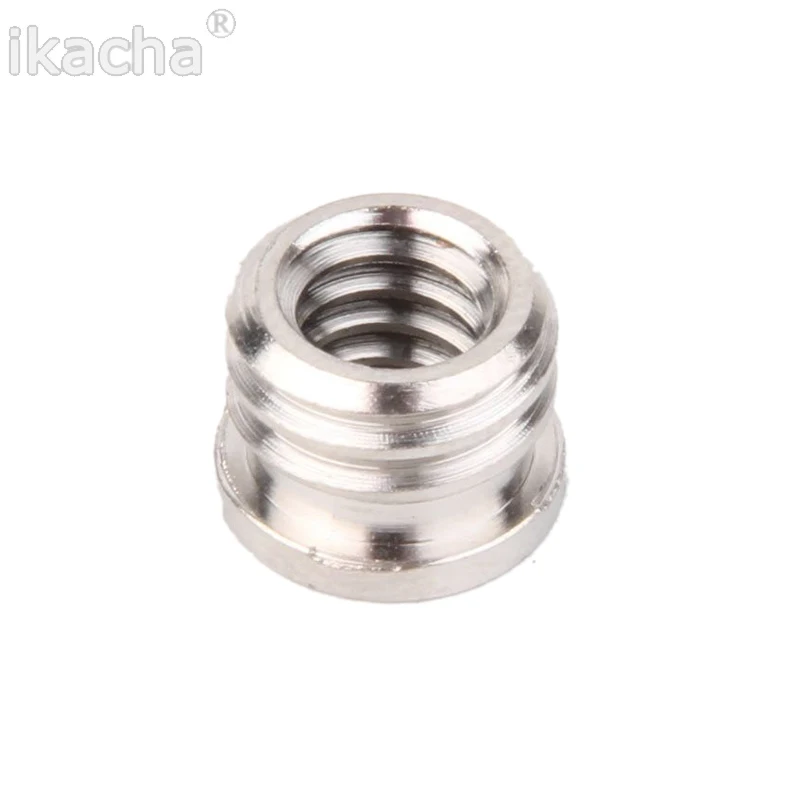 1 Pcs New Silver 1/4 To Metal 3/8 Convert Screw Adapter For Tripod Monopod Ballhead For SLR Camera Accessories High Quality